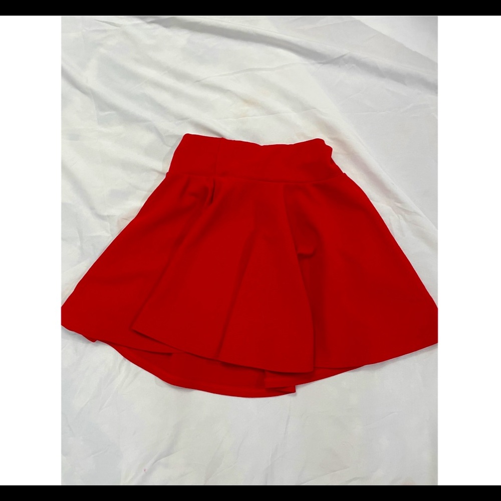 Red skirt